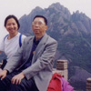 Father and I resting on top of Huang Shan